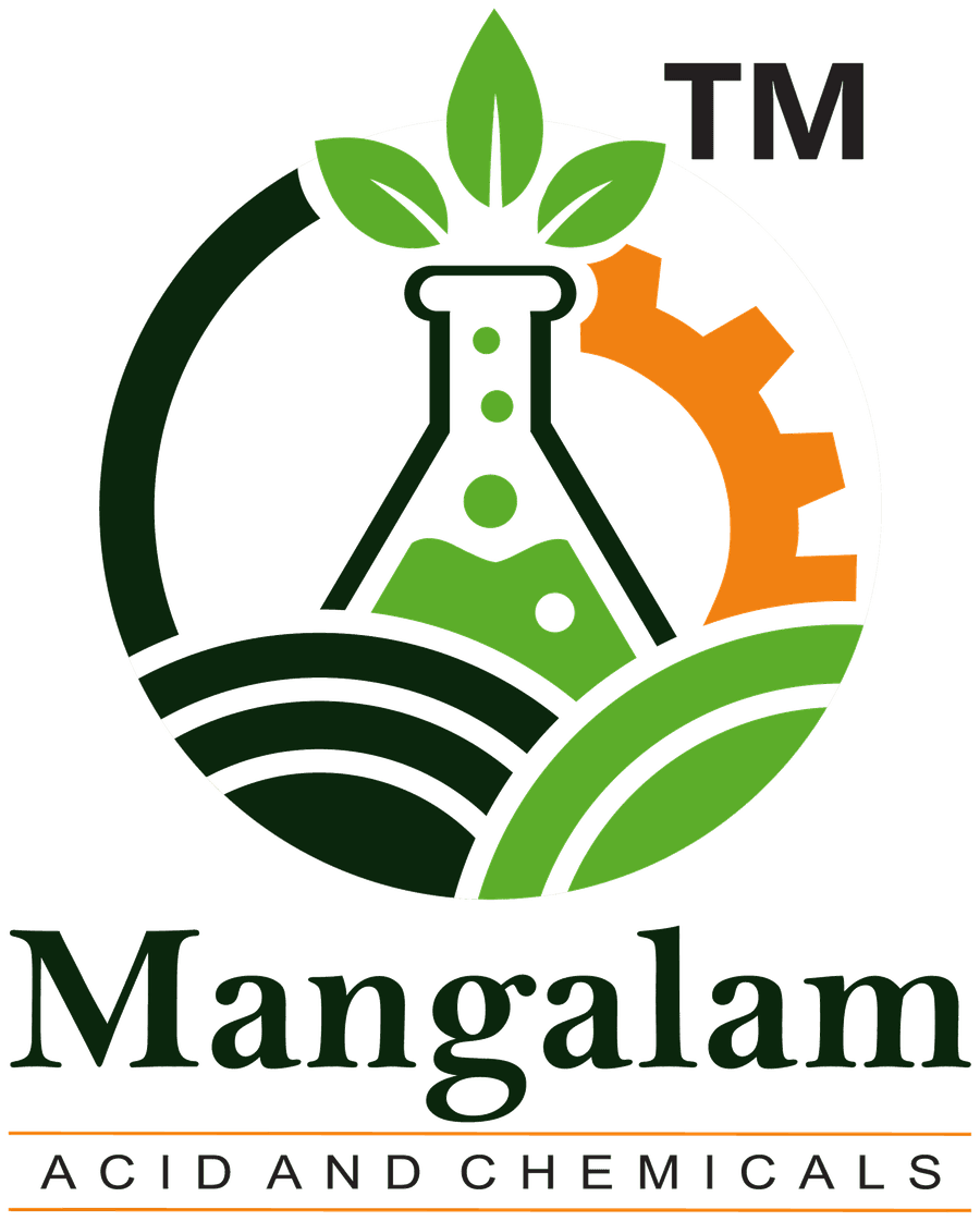 The Mangalam Acid and Chemicals logo mark and wordmark.